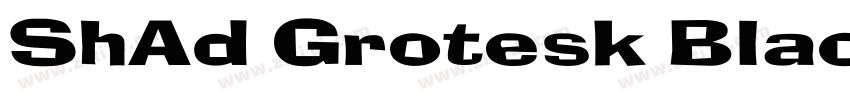 ShAd Grotesk BlackEx字体转换